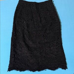 Club Monaco Black Lace Pencil Skirt